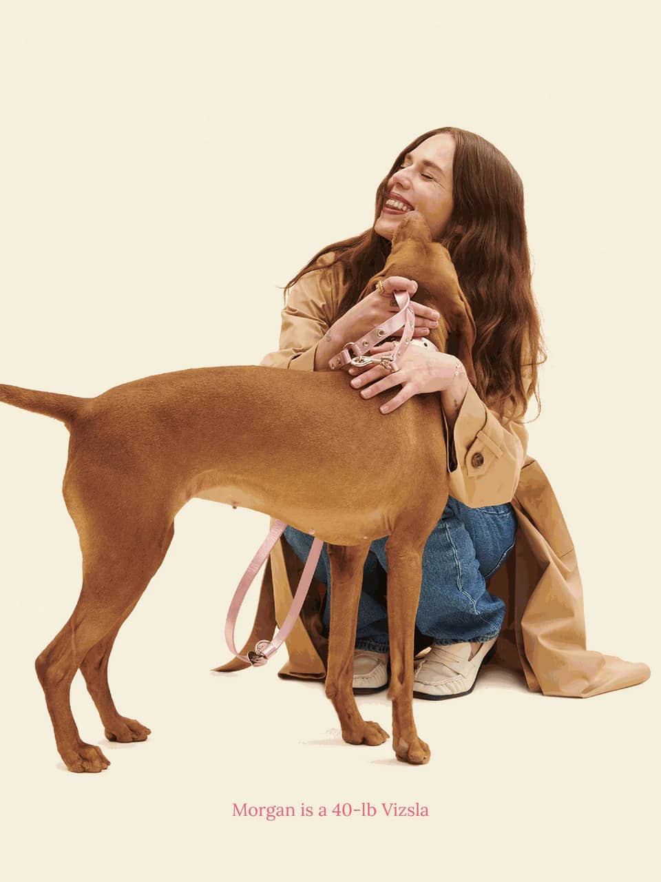 You Mean The World To Me Leash - Pink