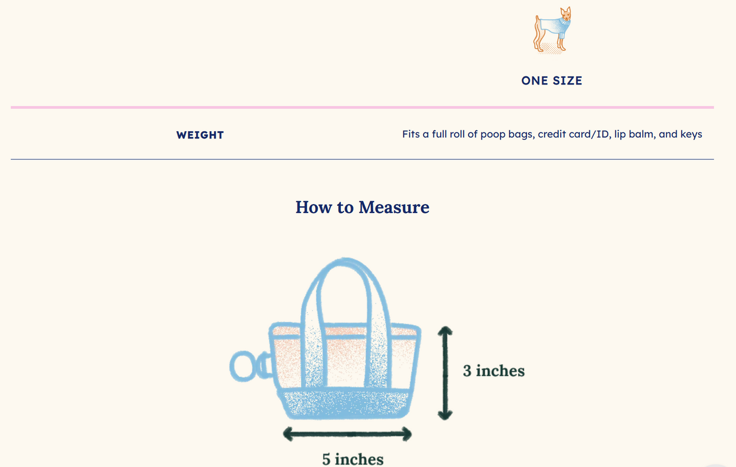 Poop Bag Tote - Pink